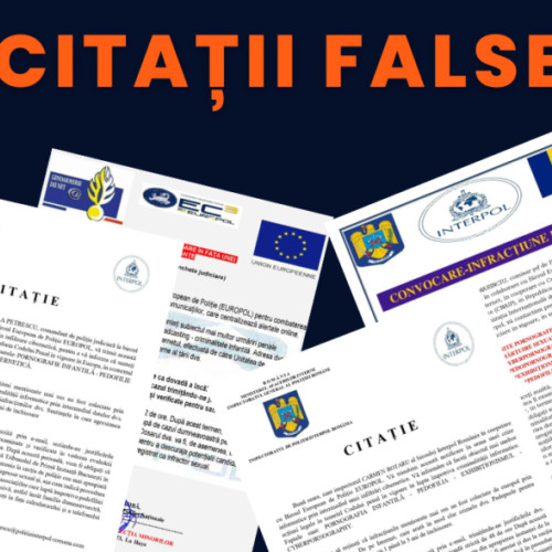 Avertizare privind citatiile false primite prin e-mail