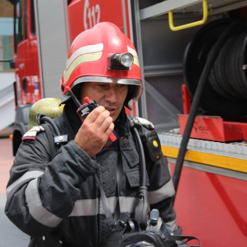 Incendiu la fostă fabrică de prelucrare a lemnului în Harghita