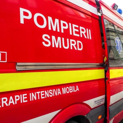 Accident rutier pe E60, zona Vatman: pompierii militari intervin