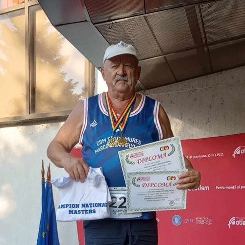 Fulop Csaba, starul Campionatului Național de atletism pentru veterani la București