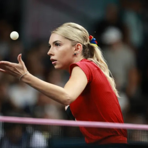 Szocs Bernadette joacă la Campionatul European Individual de tenis de masă din Austria