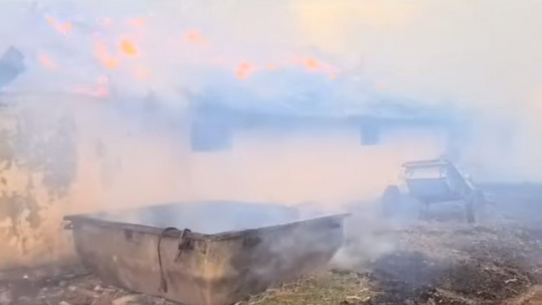Video Incendiu în Giurgiu cu pierderi majore