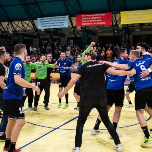 CSM Sighișoara câștigă în fața Universității Cluj și se clasează pe locul 11 în Liga Națională de Handbal masculin