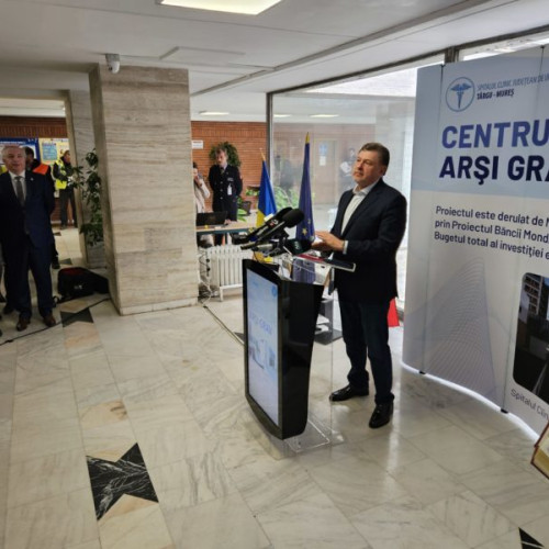 Lucrările la Centrul de Arşi Grav din Târgu Mureş au început, sub coordonarea ministrului Sănătății