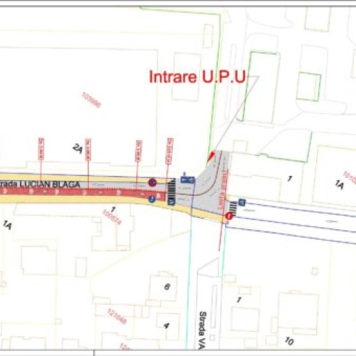 Primărie Sibiu va crea o bandă specială pentru ambulanțe pe strada Lucian Blaga, pentru a reduce timpii de deplasare a mașinilor de urgență.