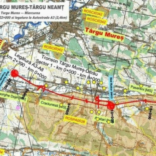 Proiect pentru autostrada Târgu Mureş - Miercurea Nirajului, aprobat de CNAIR