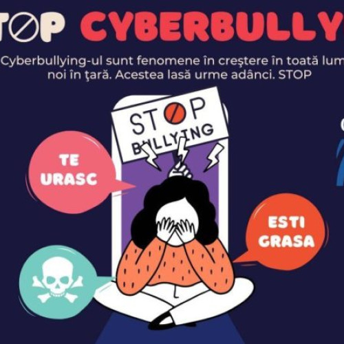 Opriți cyberbullying-ul în România! Știri de top: number de fete de 13 ani hărțuite online în creștere. Radio România Brașov ia măsuri prin întâlniri cu elevii. Elevi de la Colegiul Național „Unirea” abordează fenomenele din perspectiva lor.
