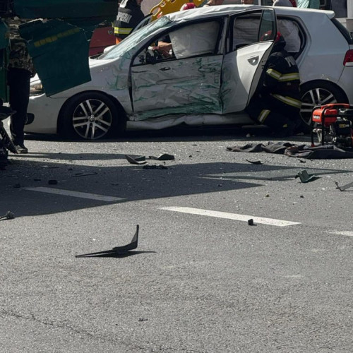 2 victime în urma accidentului rutier din Reghin, trafic blocat temporar