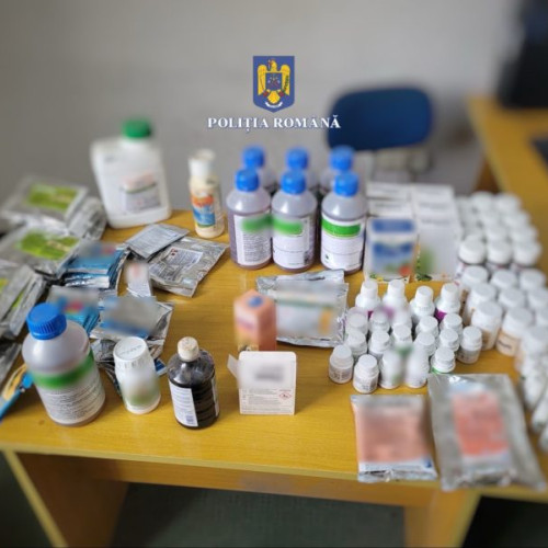 Patru dosare penale pentru încălcarea legilor privind protecția plantelor, în urma controalelor polițiștilor din Mureș la comercianții de produse fitosanitare