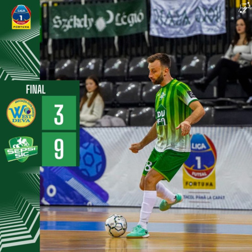 Etapa finală a play-out-ului Ligii I de futsal s-a încheiat: Sepsi SIC Sfântu Gheorghe câștigă clasamentul!