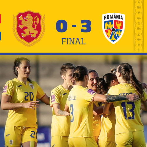 La fotbal feminin, tricolorele se mențin pe primul loc!