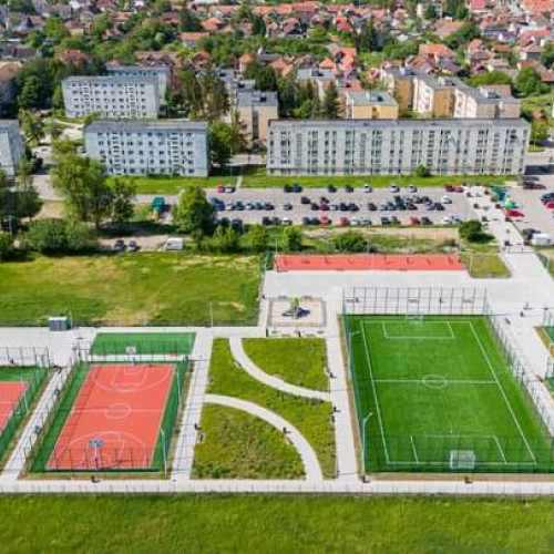 Inaugurarea terenului de sport din Cartierul Ciucului